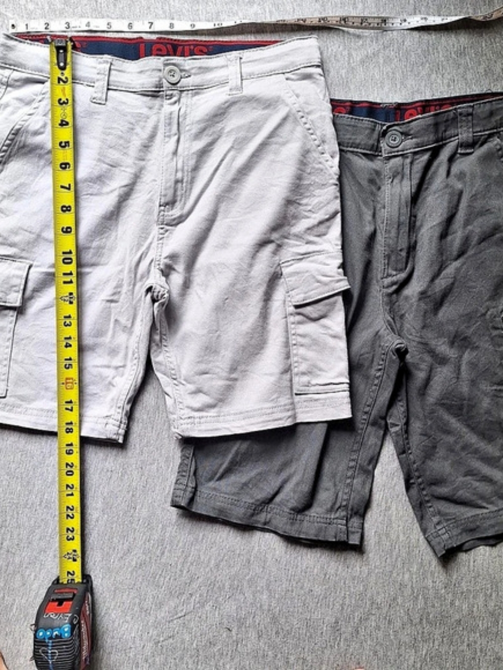Levi's Boy's Cargo Shorts Waist 28 Gray